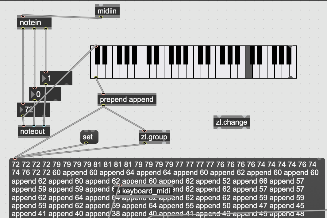 ミポルンページ Problems about showing midi pitch from playing midi keyboard